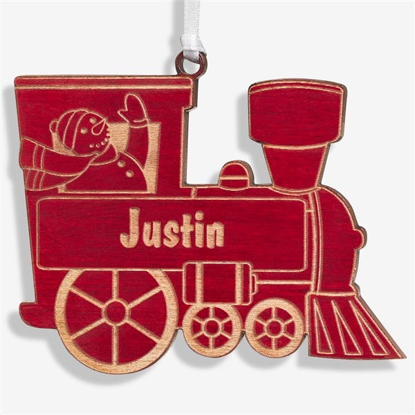 Personalized Train Christmas Ornament - Holiday Train - 10975