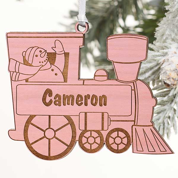 Personalized Train Christmas Ornament - Holiday Train - 10975