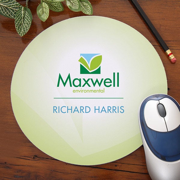 Corporate Logo Personalized Round Mouse Pad  - 11039