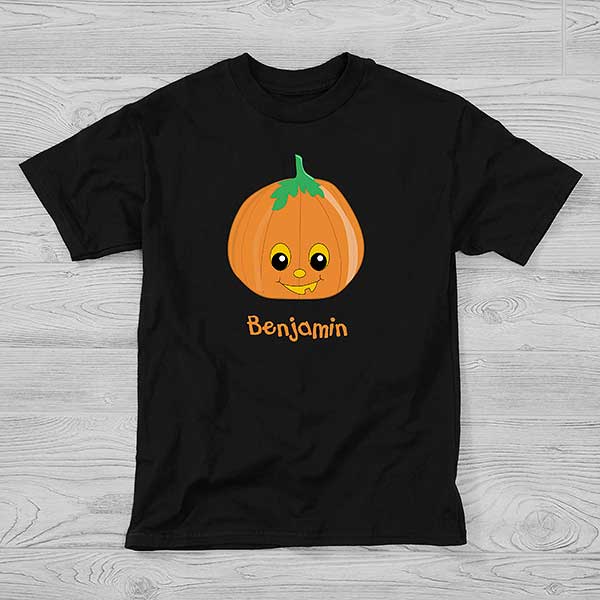 Personalized Halloween Pumpkin Shirts for Kids - 11098