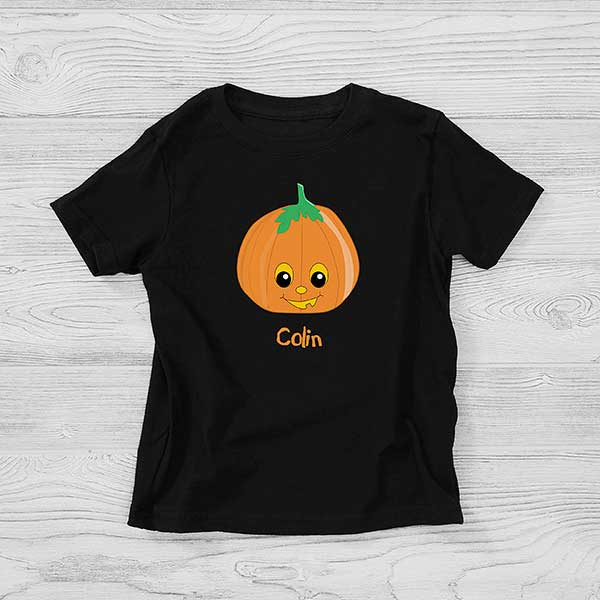 Personalized Halloween Pumpkin Shirts for Kids - 11098