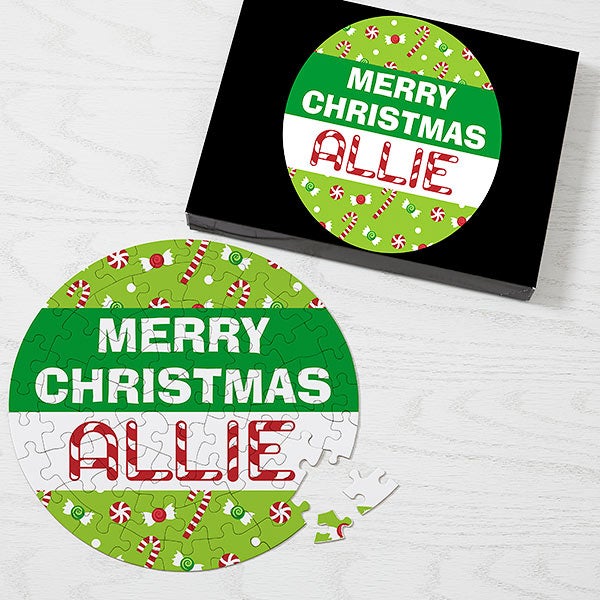 Personalized Holiday Puzzle - Merry Christmas - 11109