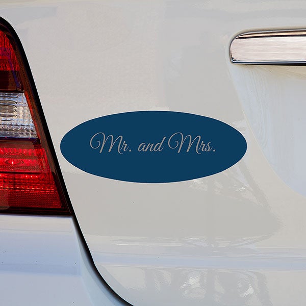 Personalized Magnetic Bumper Stickers - Oval