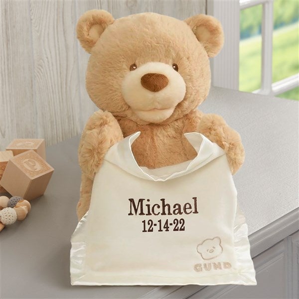 Embroidered Bear Personalized Bear Custom Teddy Bear Personalized Gift for Birthday Plush Bear
