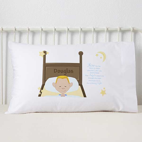 Personalized Boys Pillowcase Bedtime Prayer