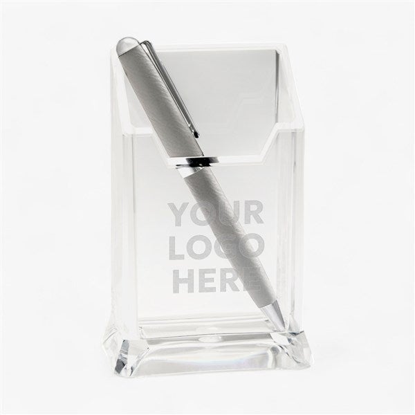 Business Logo Personalized Pen & Pencil Holder - 11280
