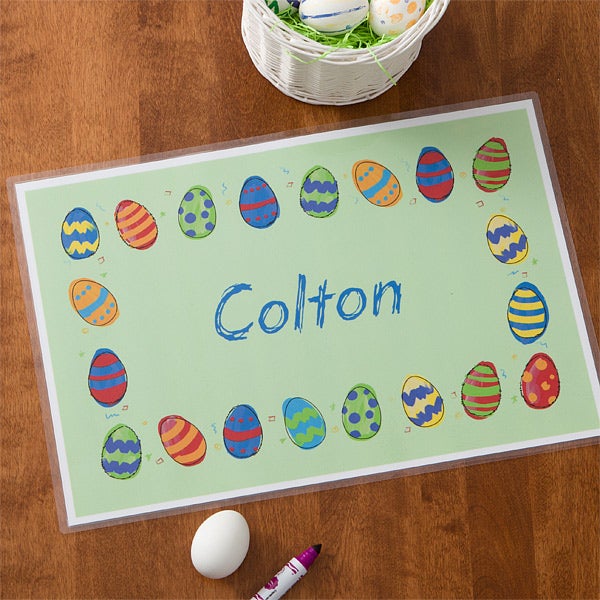 Personalized Easter Egg Placemat