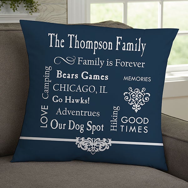 Personalized Keepsake Pillow - Family Memories - 11352