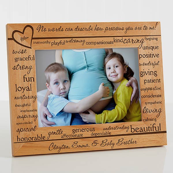 Personalized Wood Picture Frames - Definition of Mom - 11366