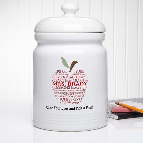 personalized treat jar