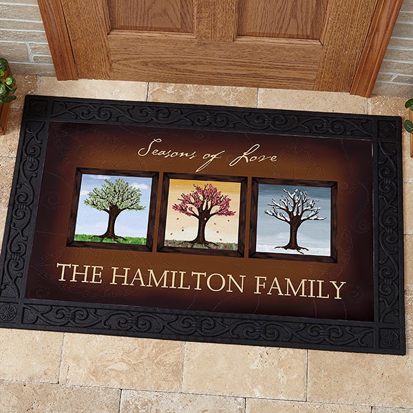 Personalized Doormat Changing Seasons 20x35