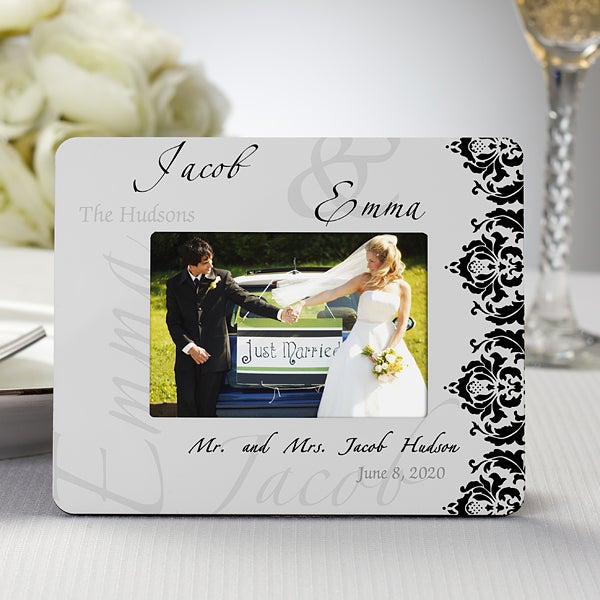Wedding Couple Personalized Mini Favor Picture Frames