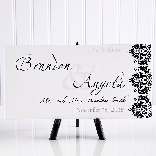 Personalized Wedding Canvas Art Personalized Wedding Canvas Art 11673