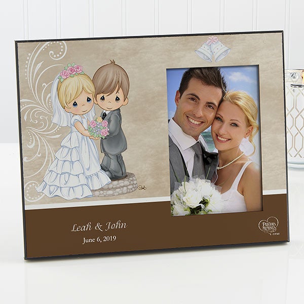 Personalized Precious Moments Picture Frames Bride & Groom