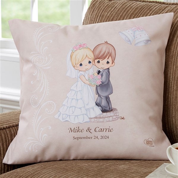 Personalized Wedding Pillows - Precious Moments Bride & Groom - 11681