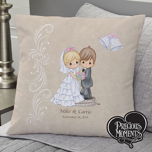 Personalized Wedding Throw Pillow Precious Moments Wedding Gifts