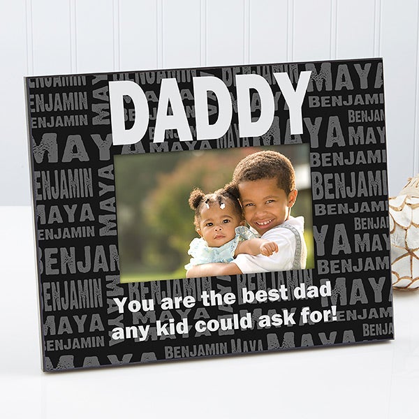 Repeating Name For Him Personalized Photo Frame