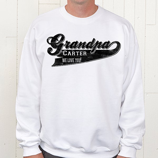 Personalized Grandfather Sweatshirt Grandpa Since For Him