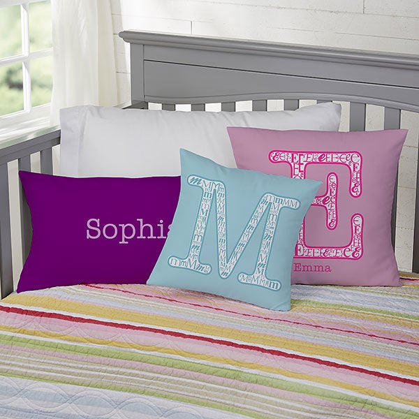 Personalized Kids Pillows Name & Monogram