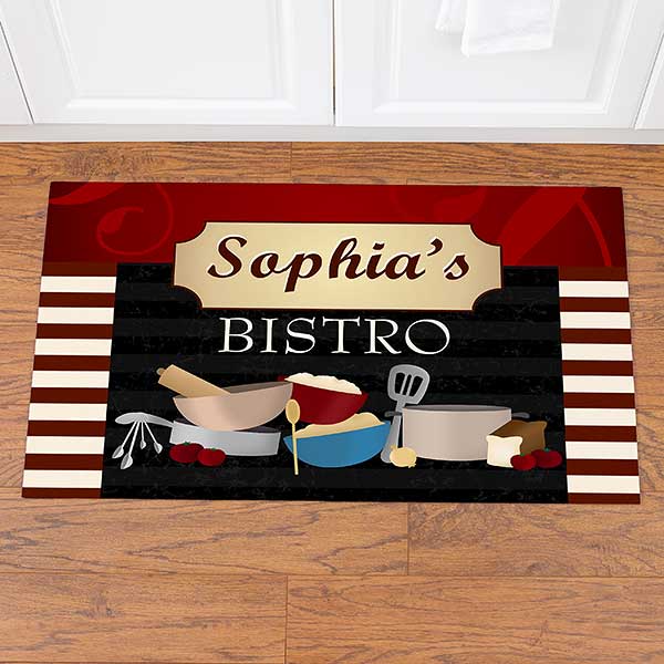 Personalized Kitchen Mat - Family Bistro - 12005