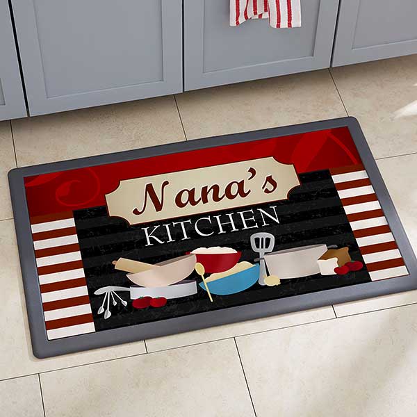 Family Bistro 20x35 Personalized Kitchen Mat For The Home