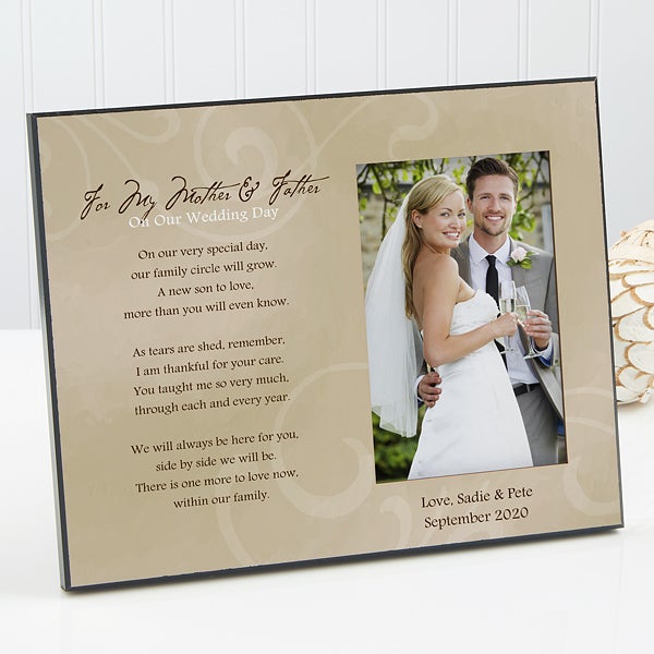 mother son wedding picture frame