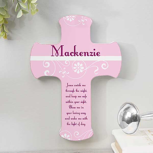 Personalized Kids Wall Cross - Keep Me Safe - 12076