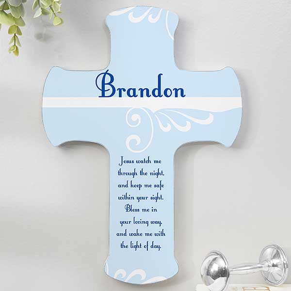 Personalized Kids Wall Cross - Keep Me Safe - 12076