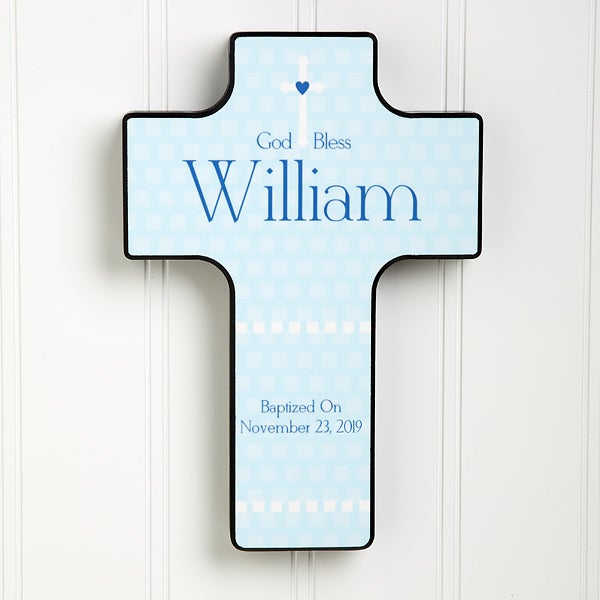 God Bless Baby Personalized 7inch Wall Cross Baby Gifts