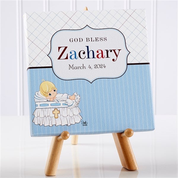 Personalized Baby Christening Canvas Print - Precious Moments - 12084