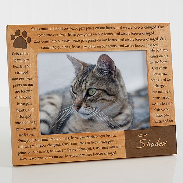 Personalized Pet Memorial Picture Frame 5x7 Gifts Personalized Pet Memorial Picture Frame Paw Prints On Our Heart 12125