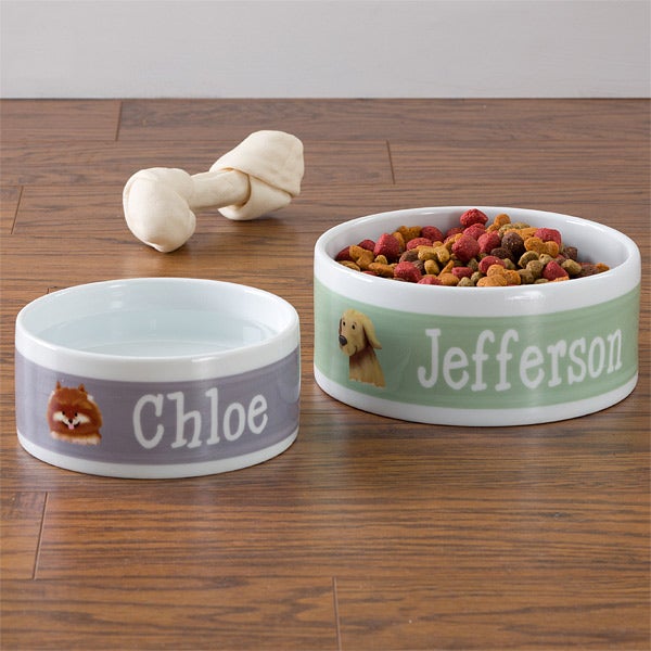 Personalized Large Dog Food Bowls Dog Breeds