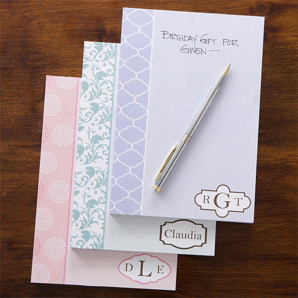 Trendy Signature Personalized Notepad