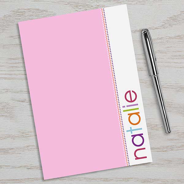 Personalized Kids Notepads for Girls - 12212