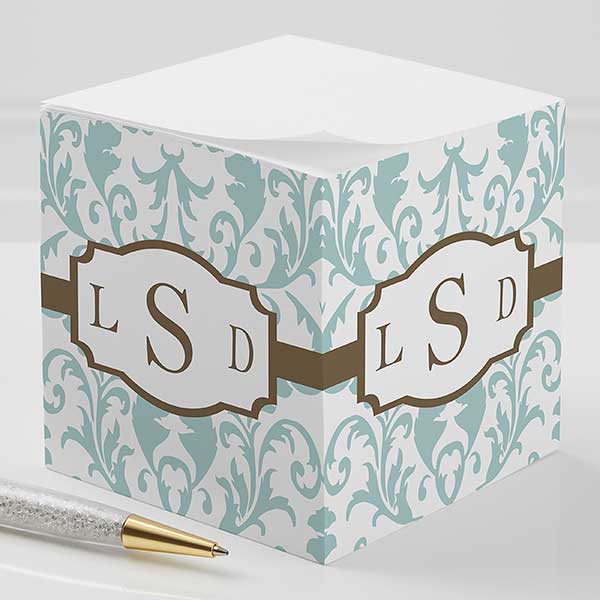 Personalized Sticky Note Cubes - Trendy Signature - 12268