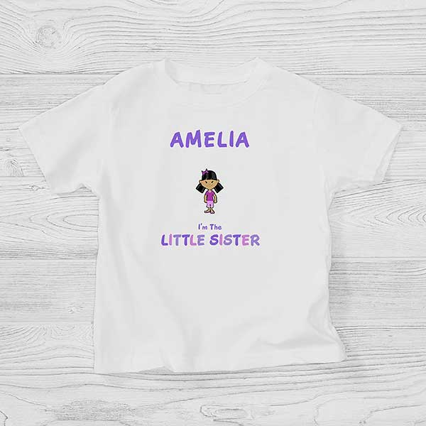 Personalized Girl Cartoon Character Clothes - I'm The Sister - 12315