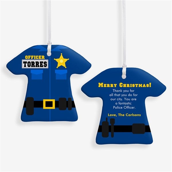 Personalized Christmas Ornaments - Police Uniform - 12373