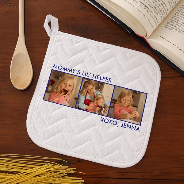 Personalized Photo Aprons & Potholders - 12384