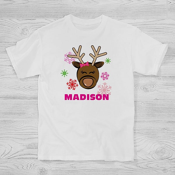 Personalized Kids Christmas Clothing - Reindeer - 12385