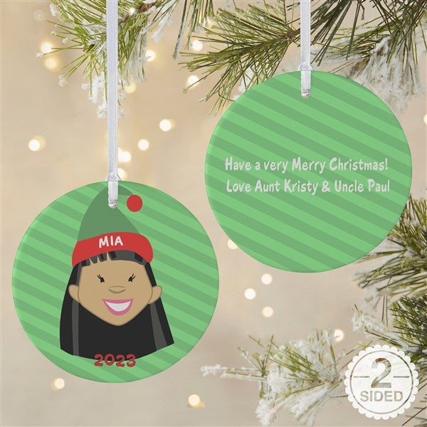 Personalized Christmas Characters Ornament - 2 Sided Matte