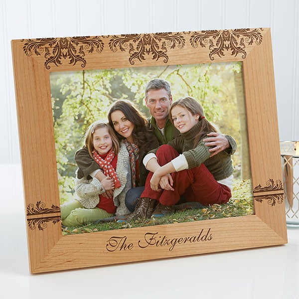 Personalized 4x6 Horizontal Wood Picture Frames - Simplicity