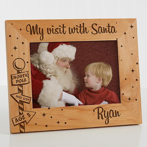 Personalized Christmas Picture Frames - Santa & Me - 12419