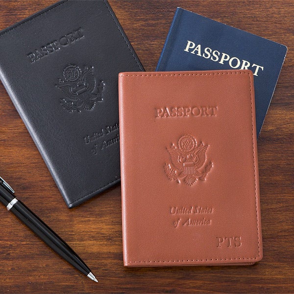 Personalized Leather Passport Covers