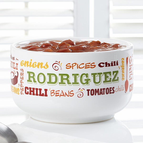 Personalized Chili Bowls - Chili Today - 12439