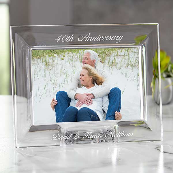 Personalized Engraved //// Wedding Anniversary //// Picture Frame