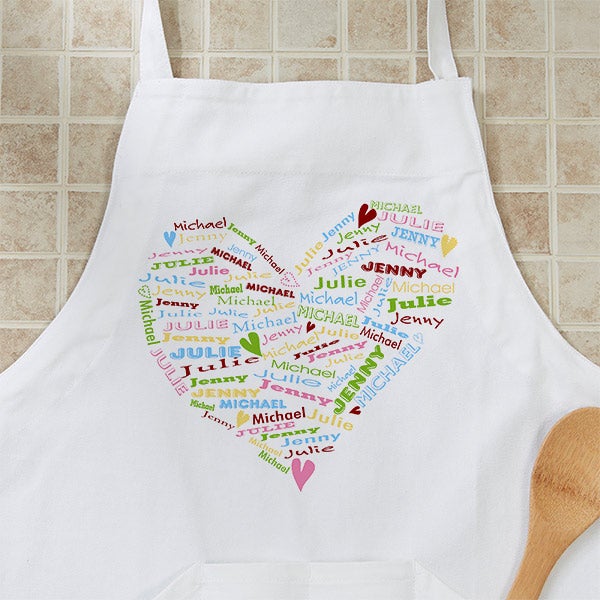 Personalized Aprons - Her Heart Of Love - 12474