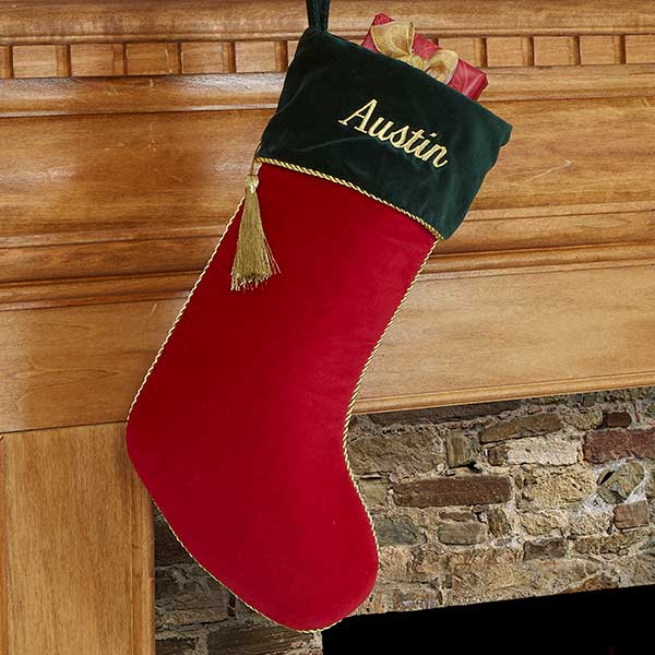 Personalized Christmas Stockings Velvet
