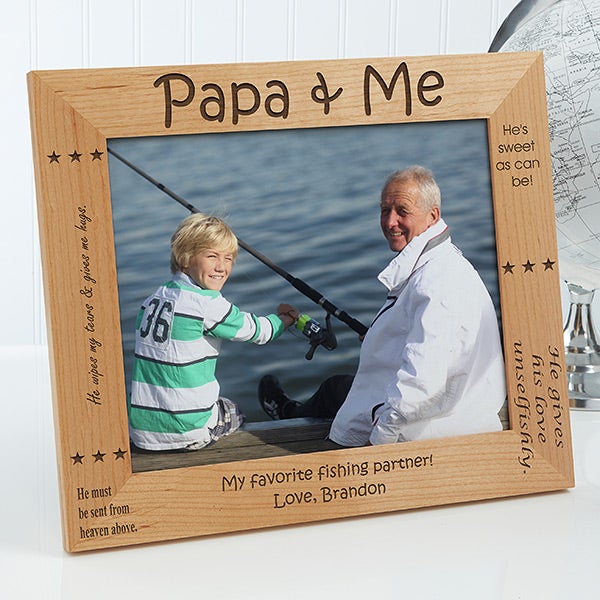 Personalized Grandparents Wood Picture Frame - 1248