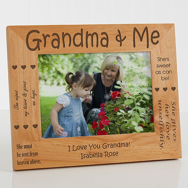 Personalized Grandpa Wooden Picture Frame4" x 6"5" x 7"8" x 10" 