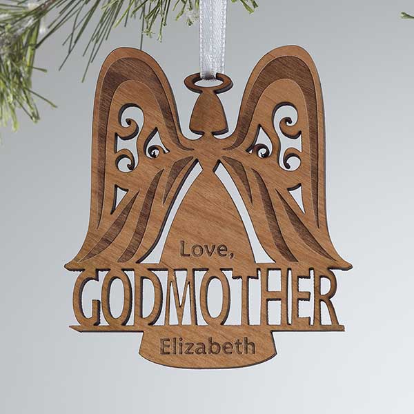 Personalized Christmas Ornaments - Godparent Angel - 12480